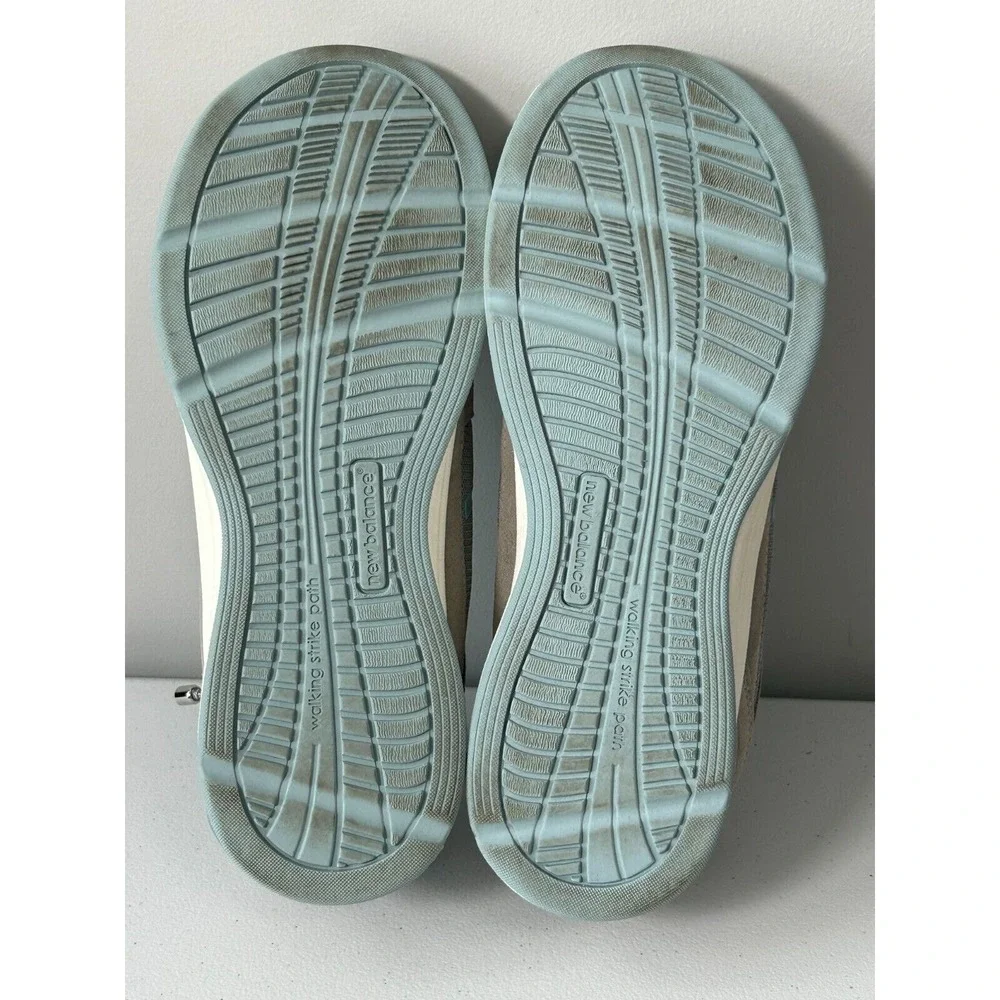 New Balance WW877SB Women's Gray Teal Leather Comfort Walking Sneaker US Size 11
